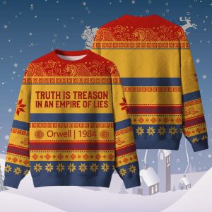 Truth Is Treason In An Empire Of Lies Orwell 1984 Christmas Ugly Sweater