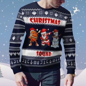 Christmas Squad Basketball Ugly Sweater