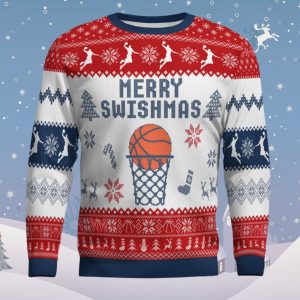 Merry Swishmas Yall Texas Basketball Ugly Sweater 1 Merry Swishmas Yall Texas Basketball Ugly Sweater