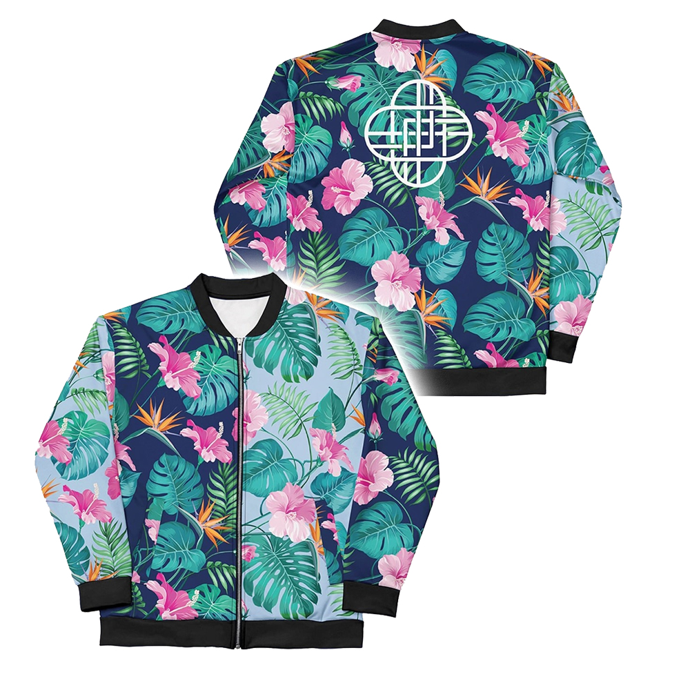 Kpop Demon Hunters Zoeys Tropical Bomber Jacket Kpop Demon Hunters Zoeys Tropical Bomber Jacket