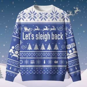 Let’s Sleigh Back Ugly Christmas Sweater