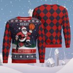 Santa Claus Merry Swishmas Basketball Ugly Sweater