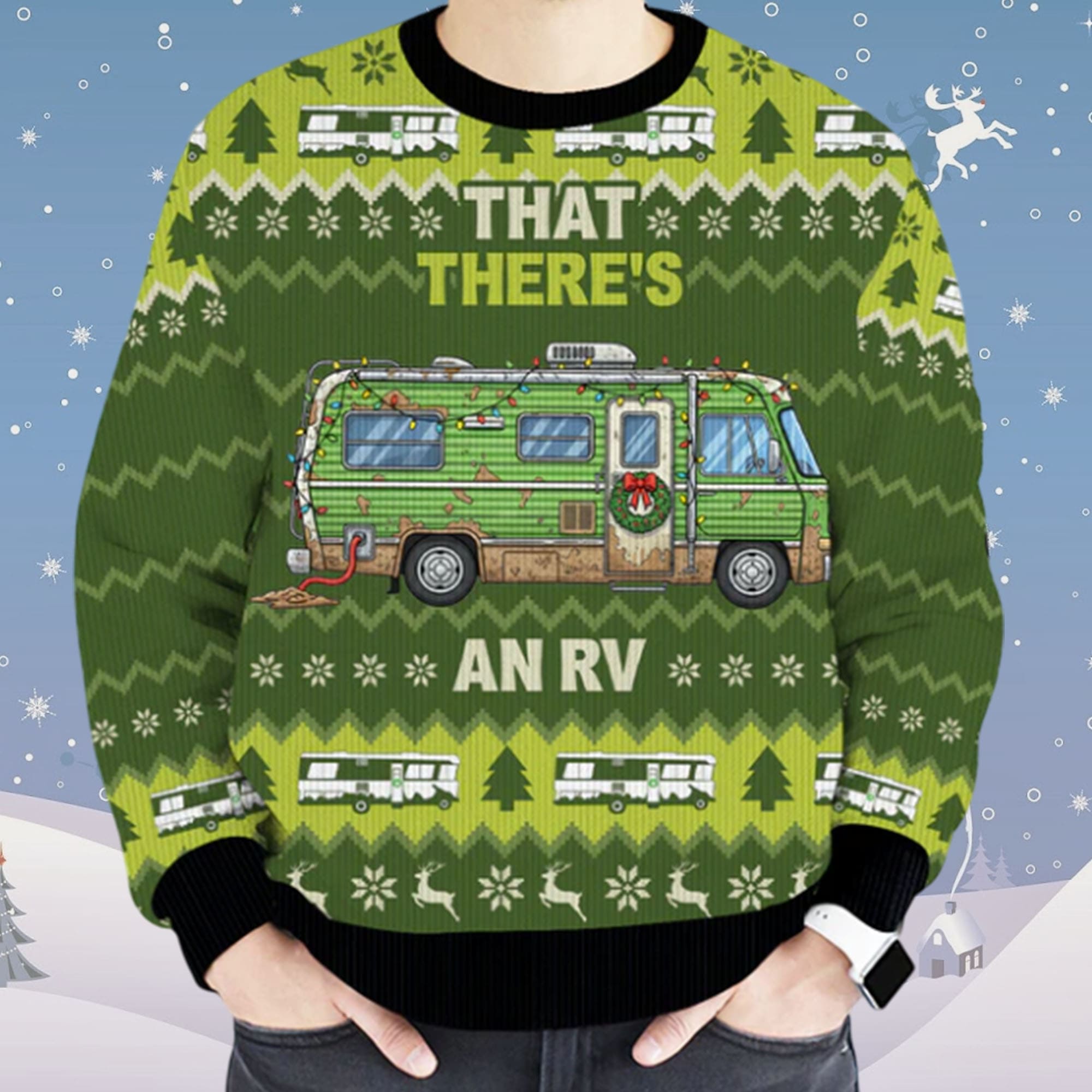 That There’s An Rv Christmas Ugly Sweater That There’s An Rv Christmas Ugly Sweater
