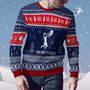 Ho Ho Hoops Basketball Christmas Ugly Sweater