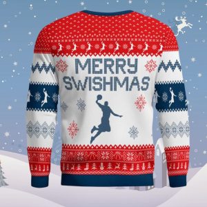 Merry Swishmas Basketball Ugly Christmas Sweater 2 Merry Swishmas Basketball Ugly Christmas Sweater