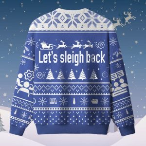 Let’s Sleigh Back Ugly Christmas Sweater
