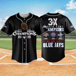 Blue Jays 3x World Series Champions 2025 Jersey
