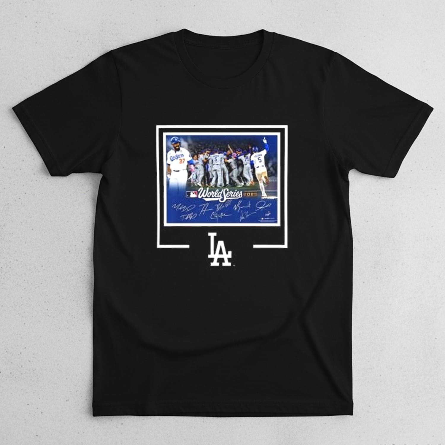 2025 Dodgers Autographed World Series Signatures Shirt 2025 Dodgers Autographed World Series Signatures Shirt
