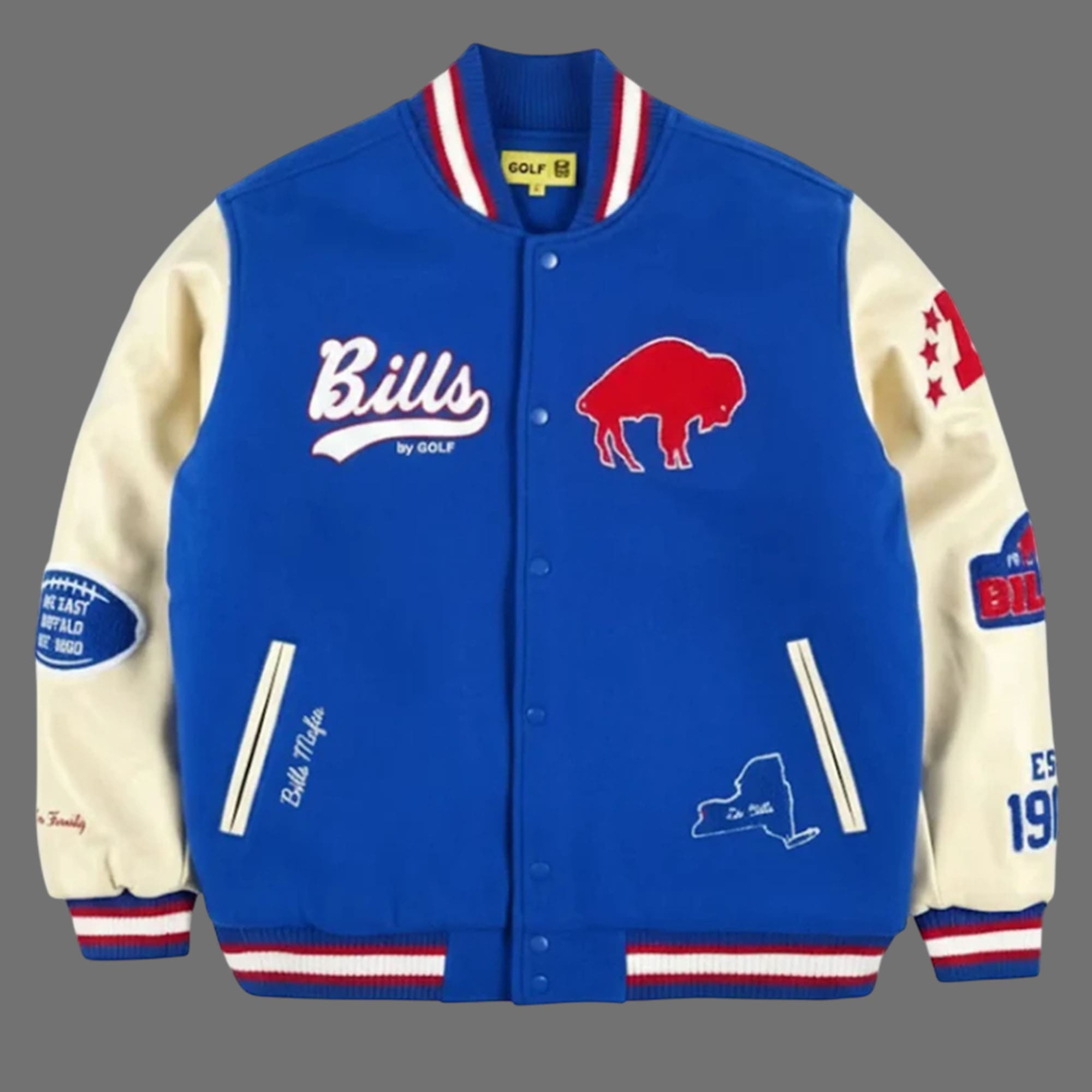 2025 James Cook Buffalo Bills By Golf Jacket 2025 James Cook Buffalo Bills By Golf Jacket