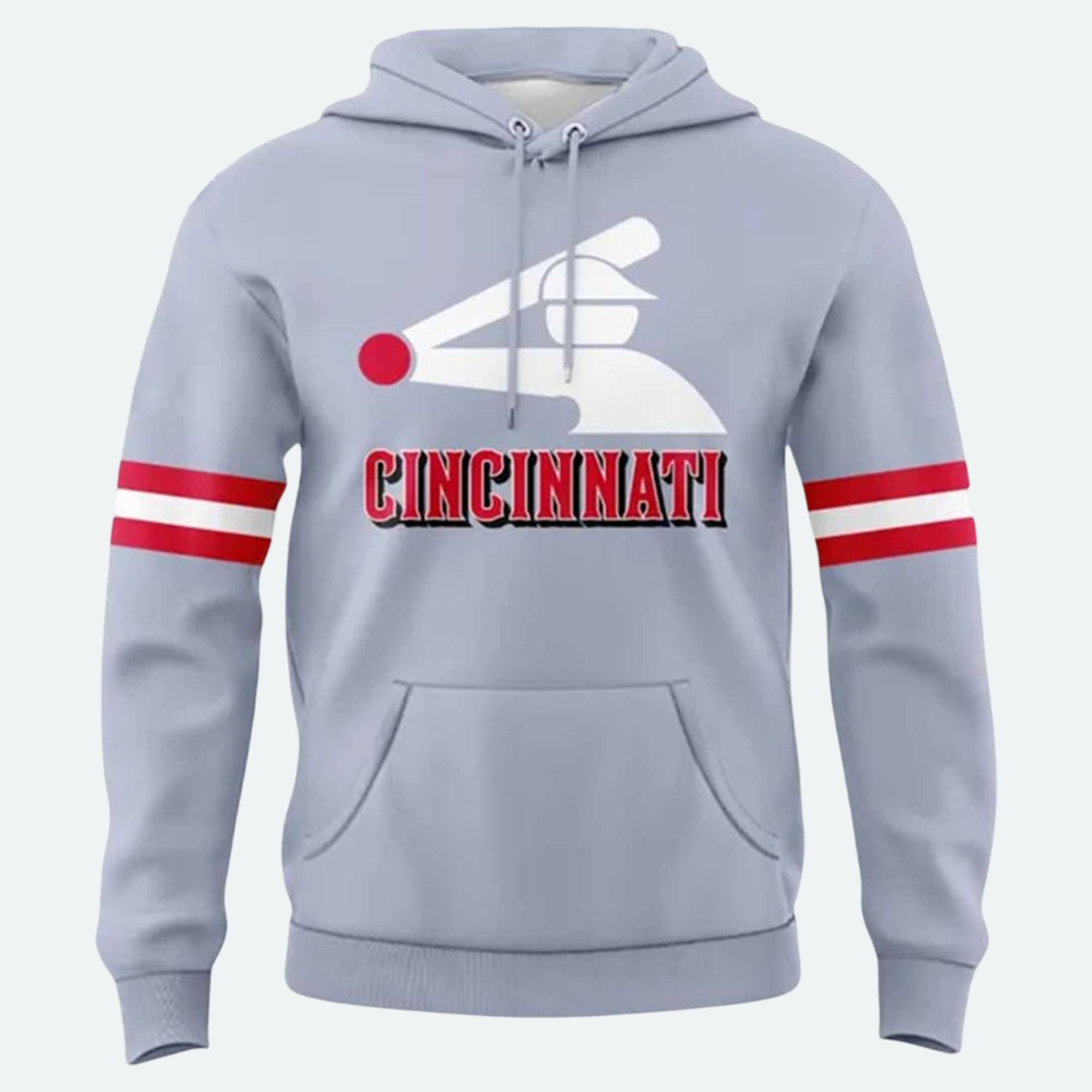 2025 Reds Baseball Stickman Hoodie 2025 Reds Baseball Stickman Hoodie