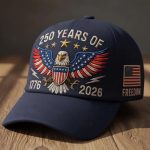 250 Years Freedom American Eagle 1776 2026 Patriotic Hat