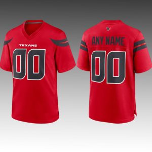 Houston Texans Battle Red 2025 Custom Football Jersey