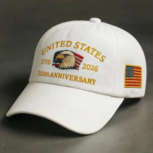 United States 250th Anniversary 1776 2026 Patriotic Eagle Hat
