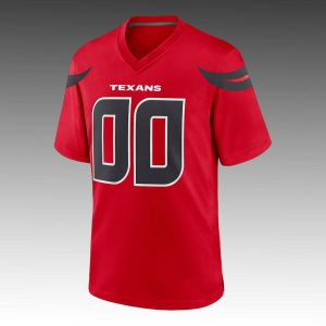 Houston Texans Battle Red 2025 Custom Football Jersey 1