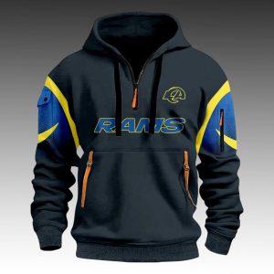 Rams Rivalries Mid Night Mod 2025 Football Quarter Zip Hoodie 1