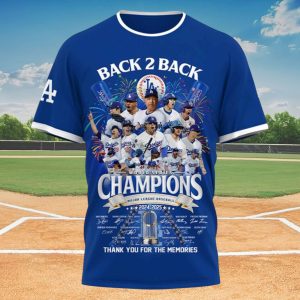 Dodgers 2024 2025 World Series Back To Back Champions Shirt 2 Dodgers 2024 2025 World Series Back To Back Champions Shirt