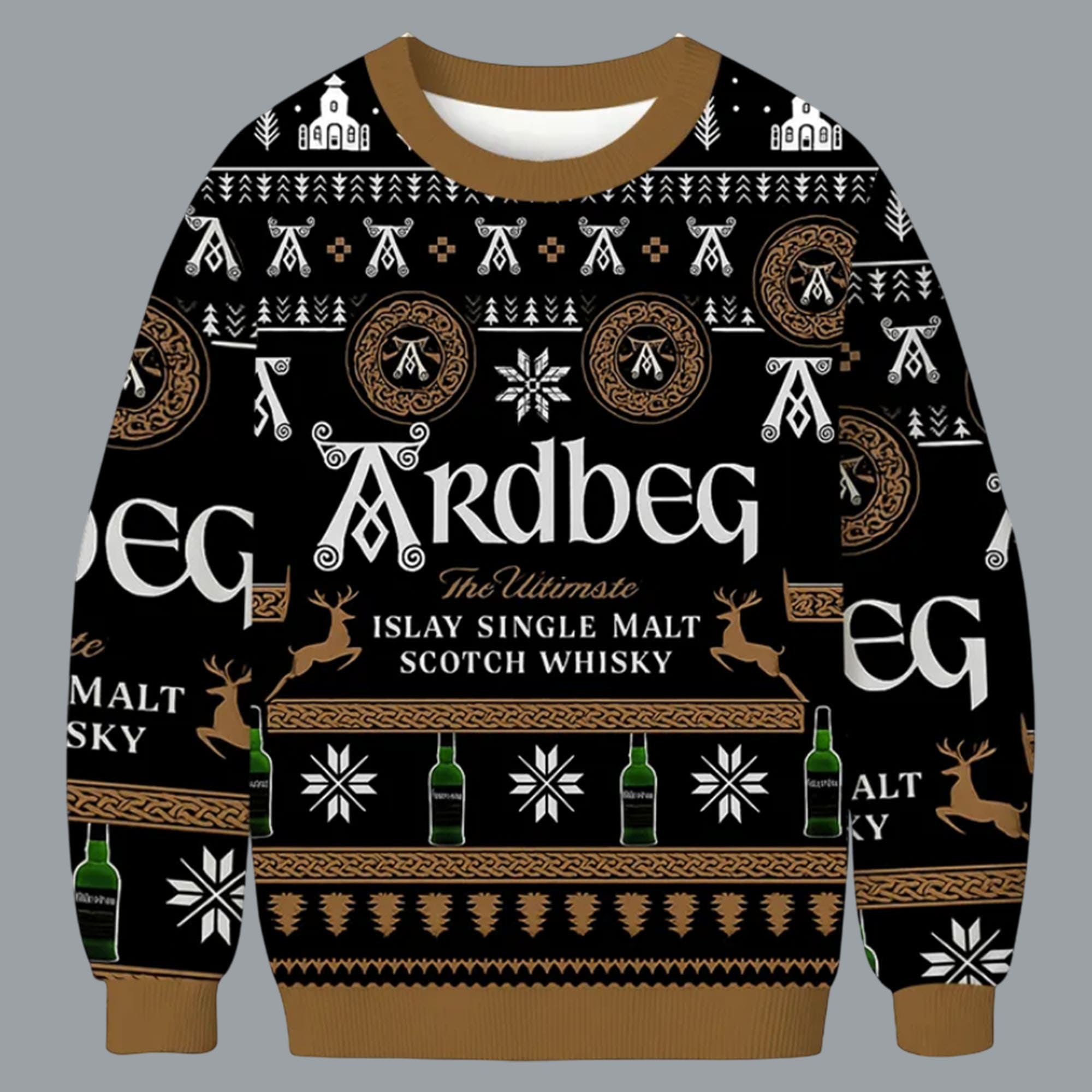 Ardbeg The Ultimate Islay Single Malt Scotch Whisky Ugly Christmas Sweater Ardbeg The Ultimate Islay Single Malt Scotch Whisky Ugly Christmas Sweater