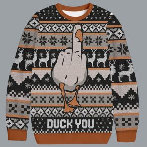 Duck You Christmas Ugly Sweater