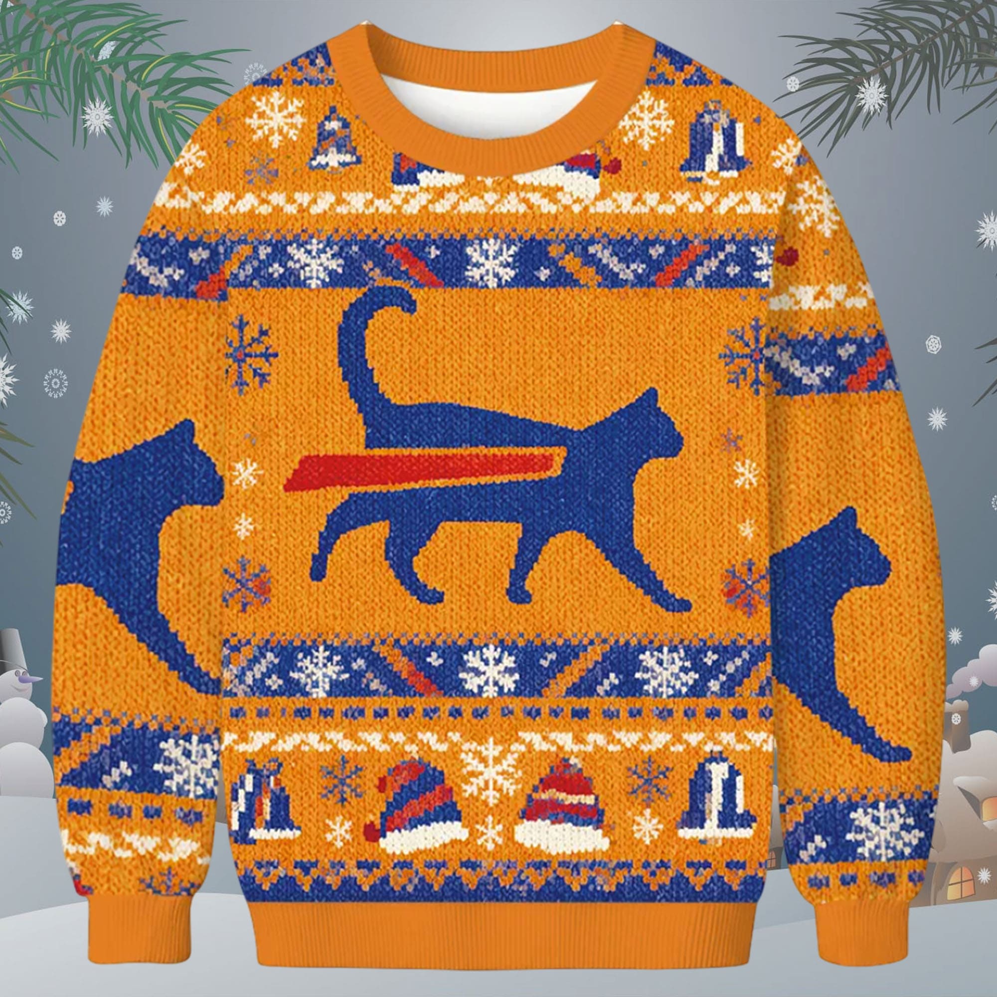 Cat Bills Funny Meme Ugly Christmas Sweater Cat Bills Funny Meme Ugly Christmas Sweater