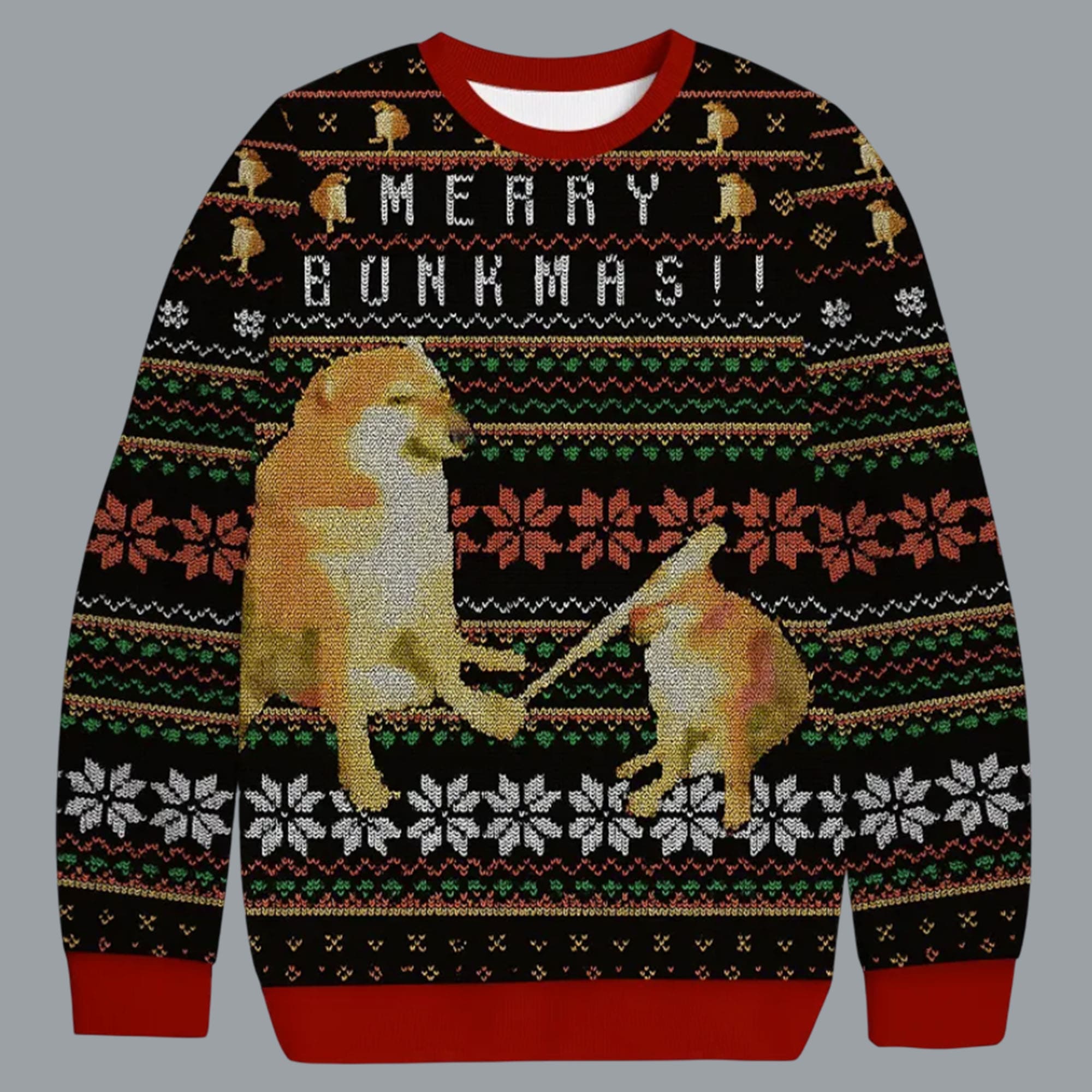 Cheems Doge Meme Christmas Ugly Sweater Cheems Doge Meme Christmas Ugly Sweater