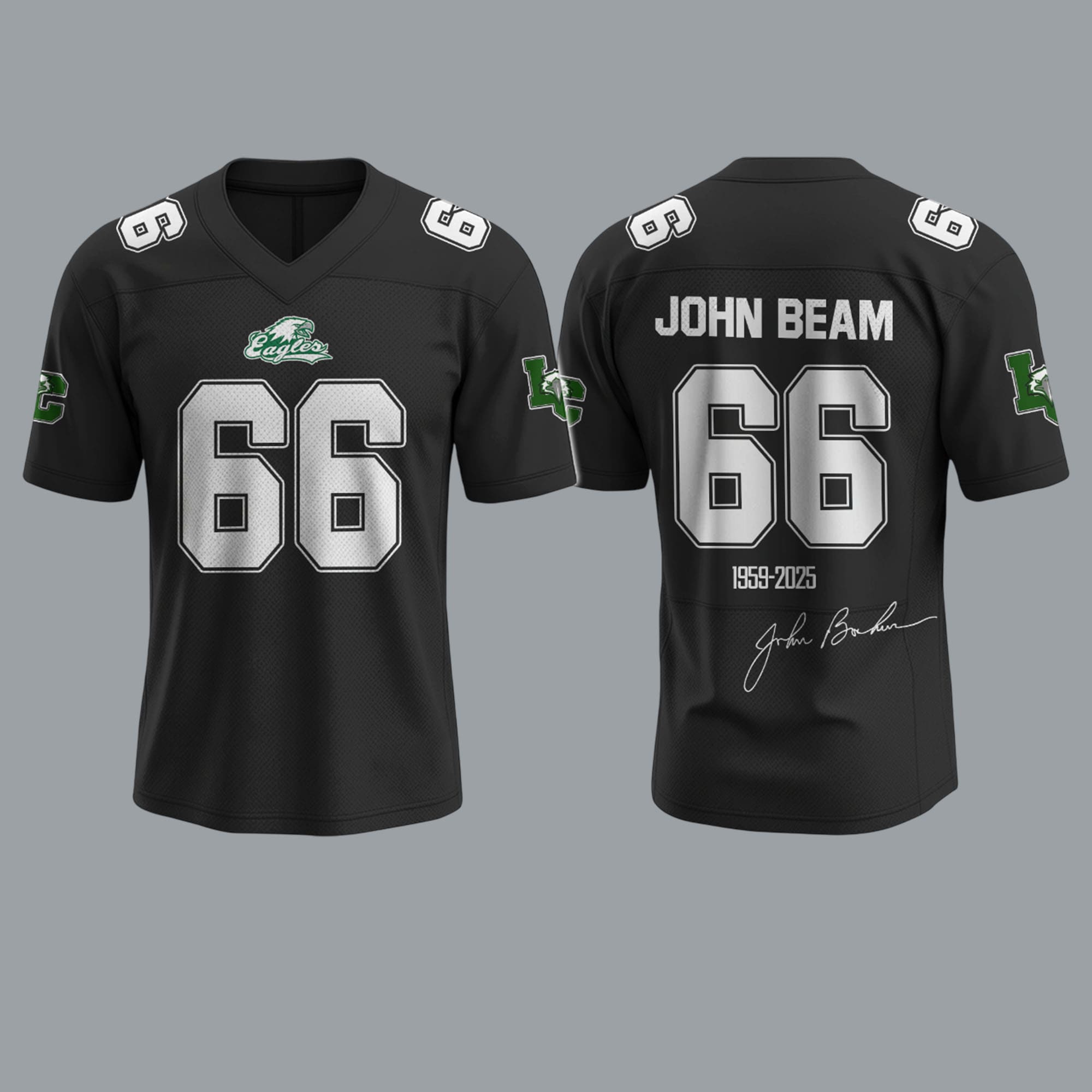 Coach John Beam Memorial 1959 2025 Football Jersey 1 Coach John Beam Memorial 1959 2025 Football Jersey 1