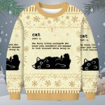 Definition Of Cat Funny Christmas Ugly Sweater
