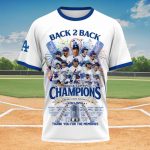 Dodgers 2024 2025 World Series Back To Back Champions Shirt