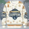 Dodgers 2025 World Series Back To Back Christmas Ugly Sweater