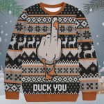 Duck You Christmas Ugly Sweater