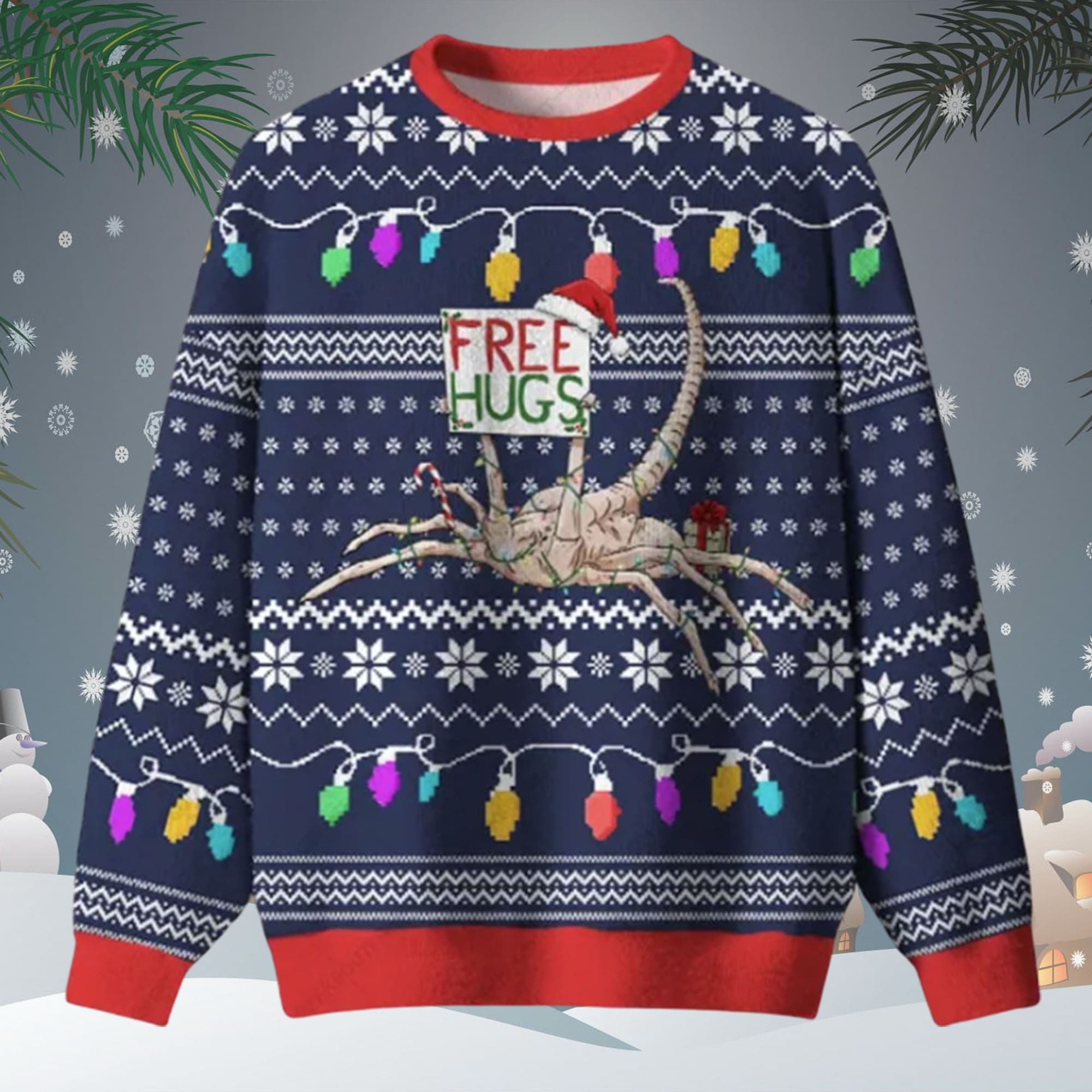 Free Hugs Ugly Christmas Sweater Free Hugs Ugly Christmas Sweater