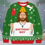 Funny Jesus Birthday Boy Christmas Ugly Sweater
