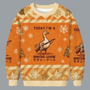 Today I'm A Serious Goose Christmas Ugly Sweater
