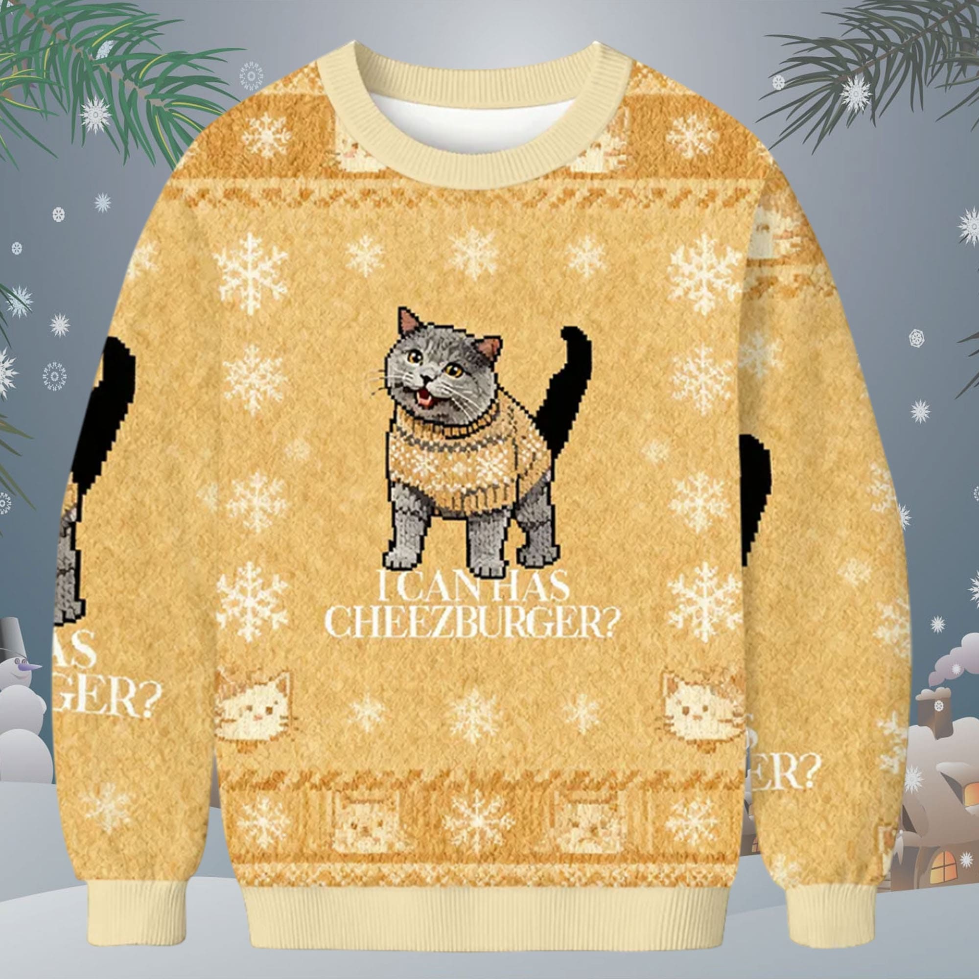I Can Has Cheezburger Ugly Christmas Sweater I Can Has Cheezburger Ugly Christmas Sweater