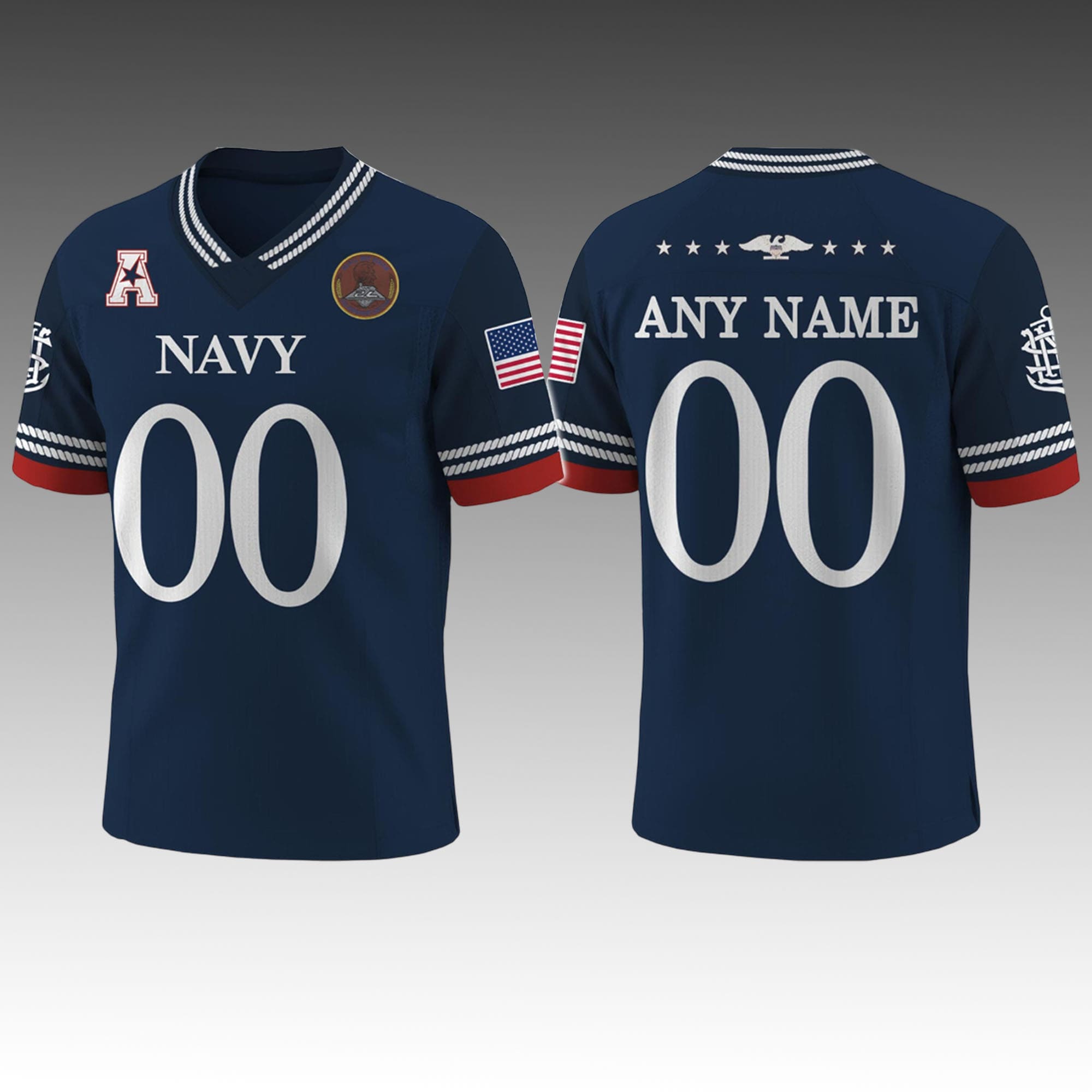 Navy Midshipmen x 250th Anniversary Football Jersey Navy Midshipmen x 250th Anniversary Football Jersey