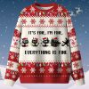 It’s Fine I’m Fine Everything Is Fine Christmas Ugly Sweater