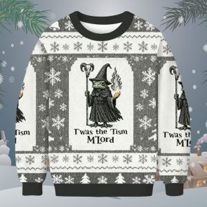 Witch Frog Twas The T'ism M'lord Christmas Ugly Sweater