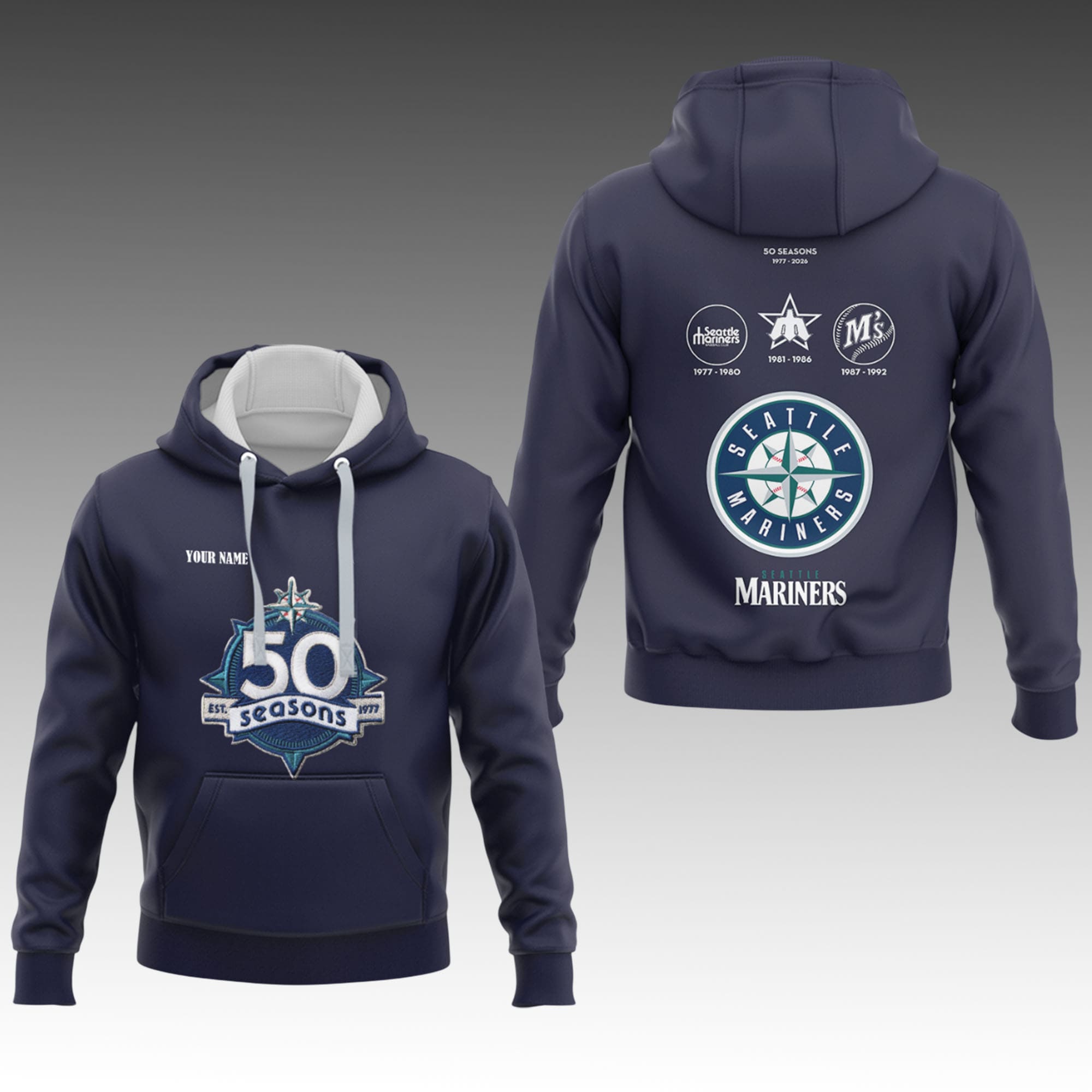 Mariners Celebrate 50th Season 1977 2026 Shirt Mariners Celebrate 50th Season 1977 2026 Shirt