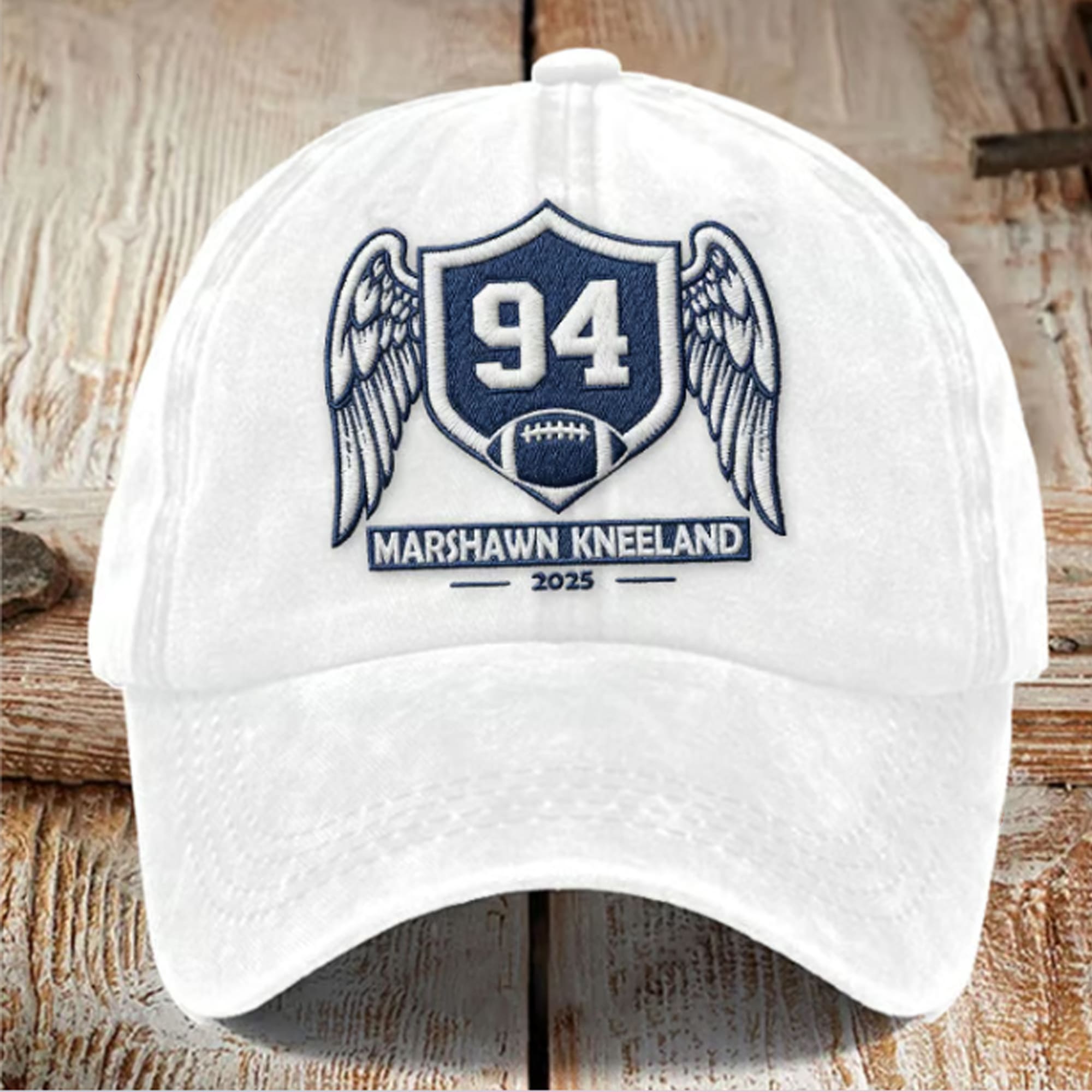 Marshawn Kneeland 94 Wings Shield Hat 2025 Marshawn Kneeland 94 Wings Shield Hat 2025