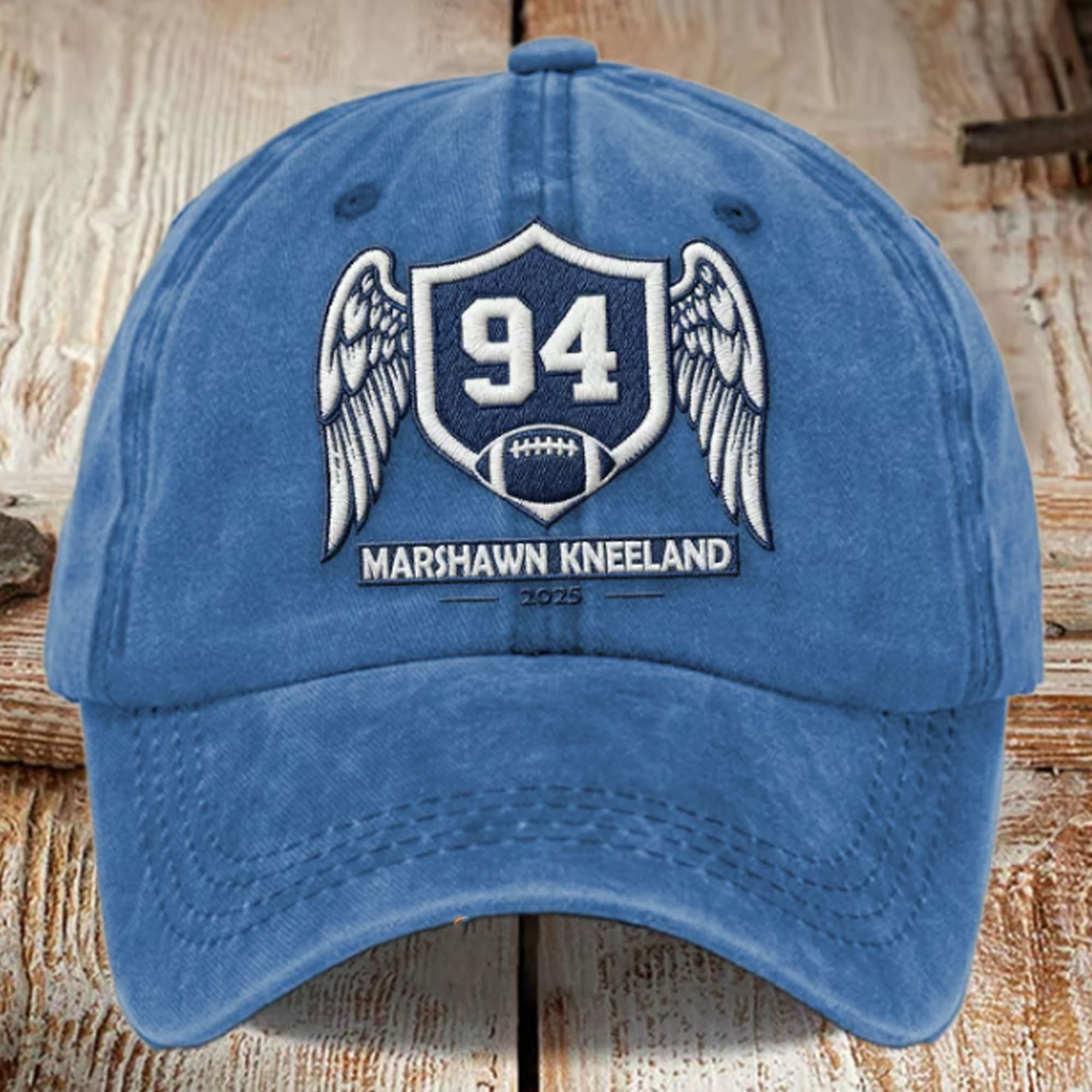 Marshawn Kneeland 94 Wings Shield Hat 2025 Marshawn Kneeland 94 Wings Shield Hat 2025