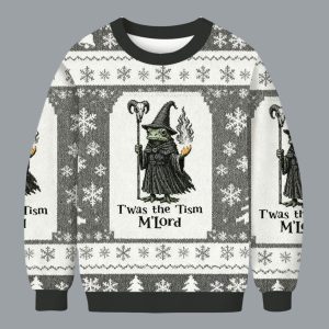 Witch Frog Twas The T'ism M'lord Christmas Ugly Sweater 1 Witch Frog Twas The T'ism M'lord Christmas Ugly Sweater
