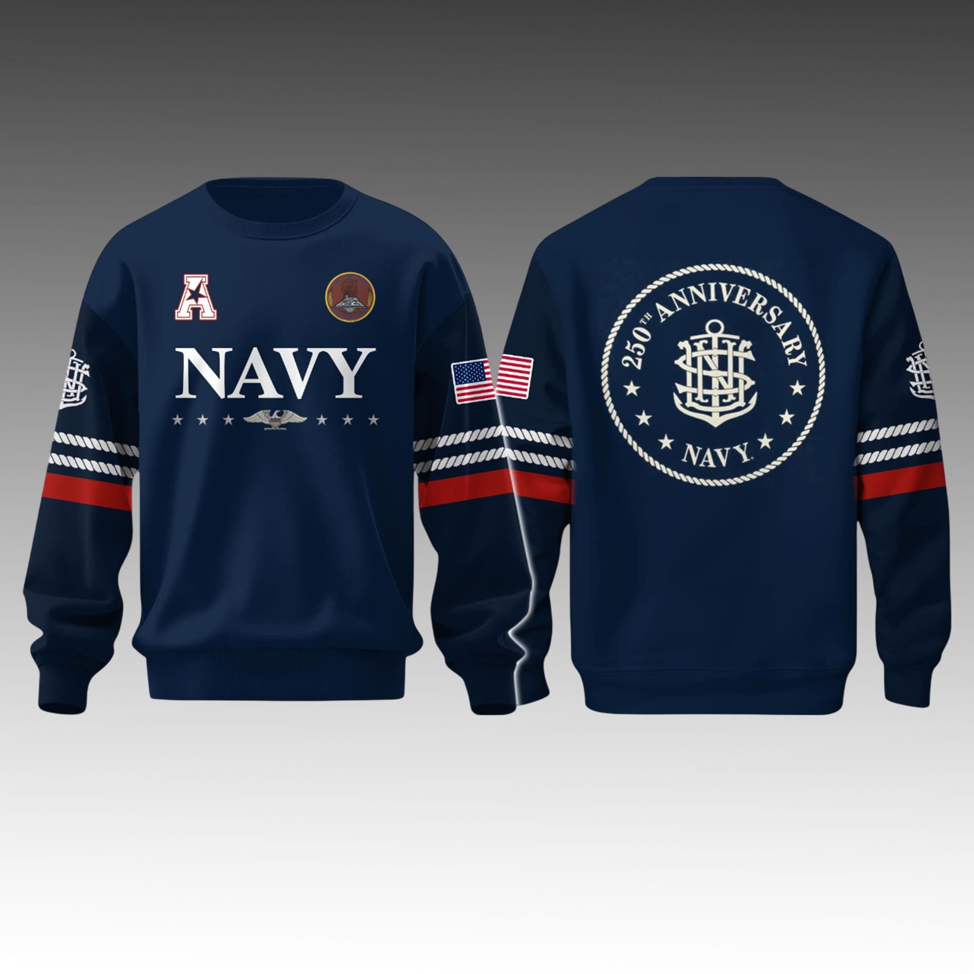 Navy Midshipmen x 250th Anniversary Hoodie Navy Midshipmen x 250th Anniversary Hoodie