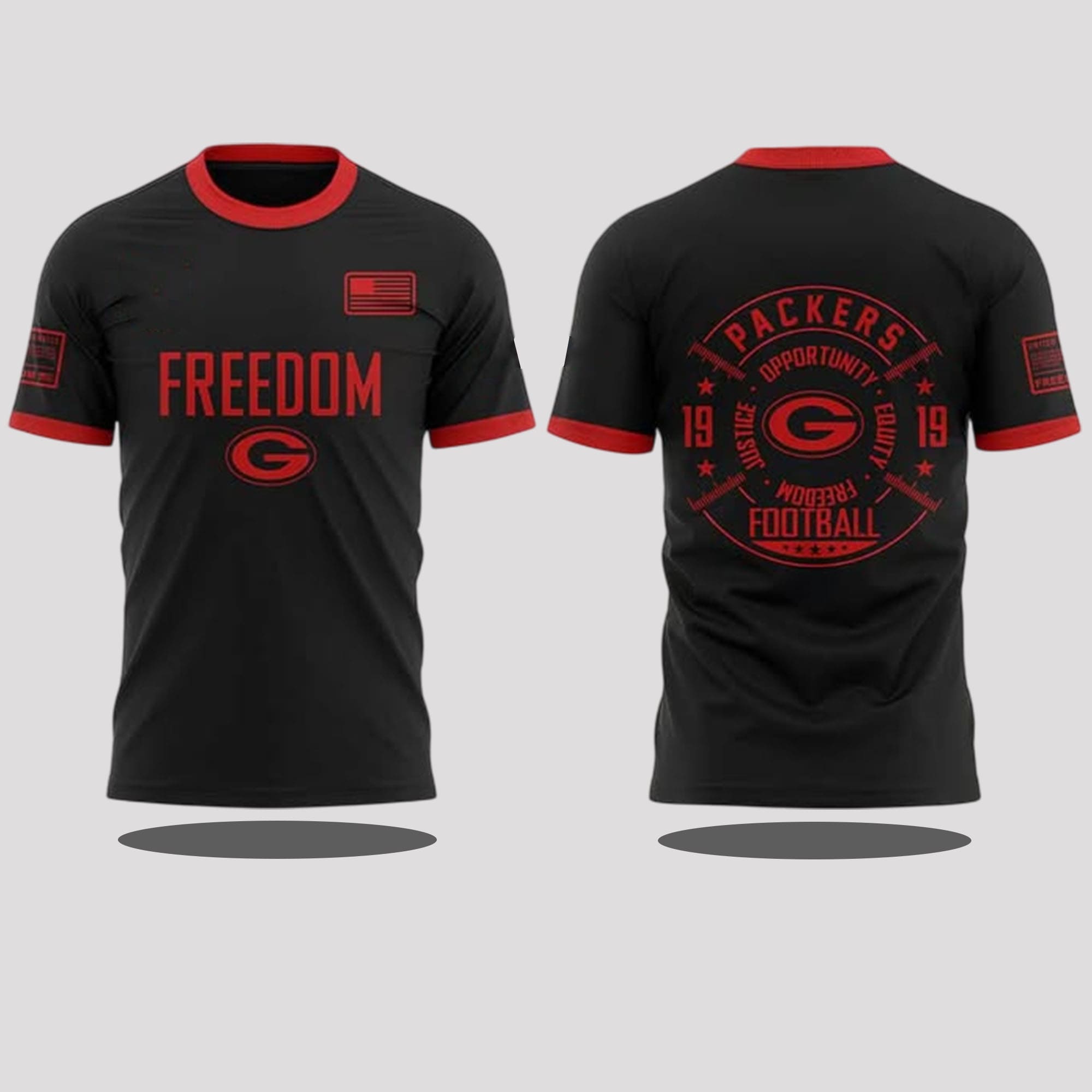 Packers 2025 Justice Opportunity Equity Freedom Football Shirt 1 Packers 2025 Justice Opportunity Equity Freedom Football Shirt 1