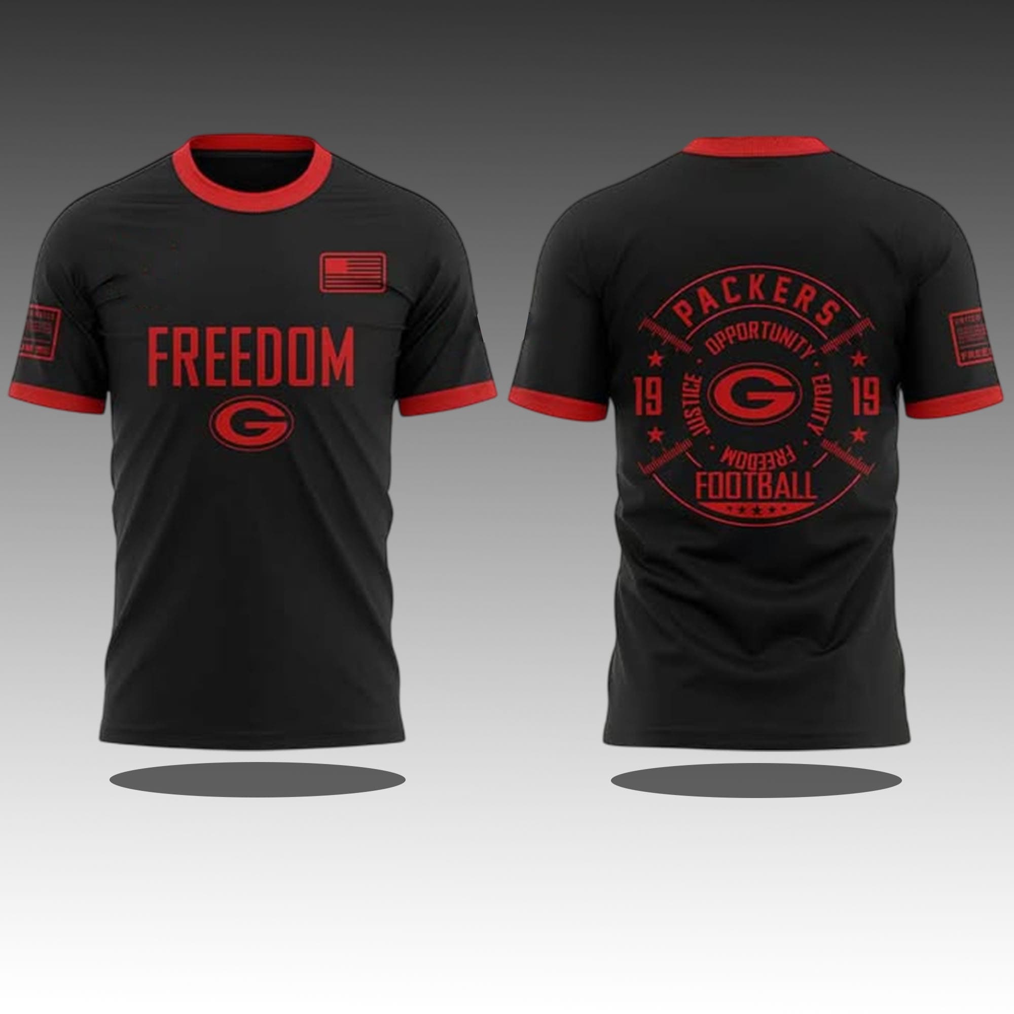 Packers 2025 Justice Opportunity Equity Freedom Football Shirt Packers 2025 Justice Opportunity Equity Freedom Football Shirt