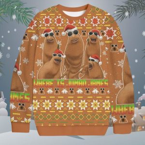Marcus The Worm Christmas Ugly Sweater