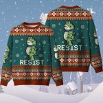 Resist Frog Ugly Christmas Sweater