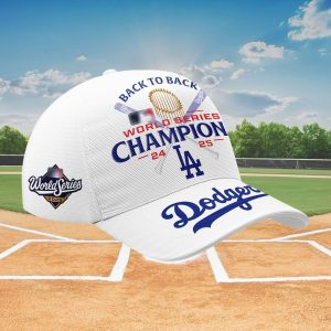 Dodgers Back To Back World Series 2025 Champions Cap