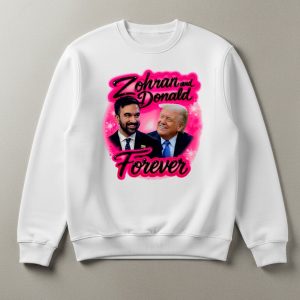 Zohran and Donald Forever Airbrush Shirt 1