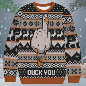 Duck You Christmas Ugly Sweater