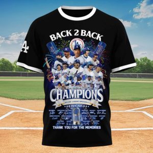 Dodgers 2024 2025 World Series Back To Back Champions Shirt 1 Dodgers 2024 2025 World Series Back To Back Champions Shirt
