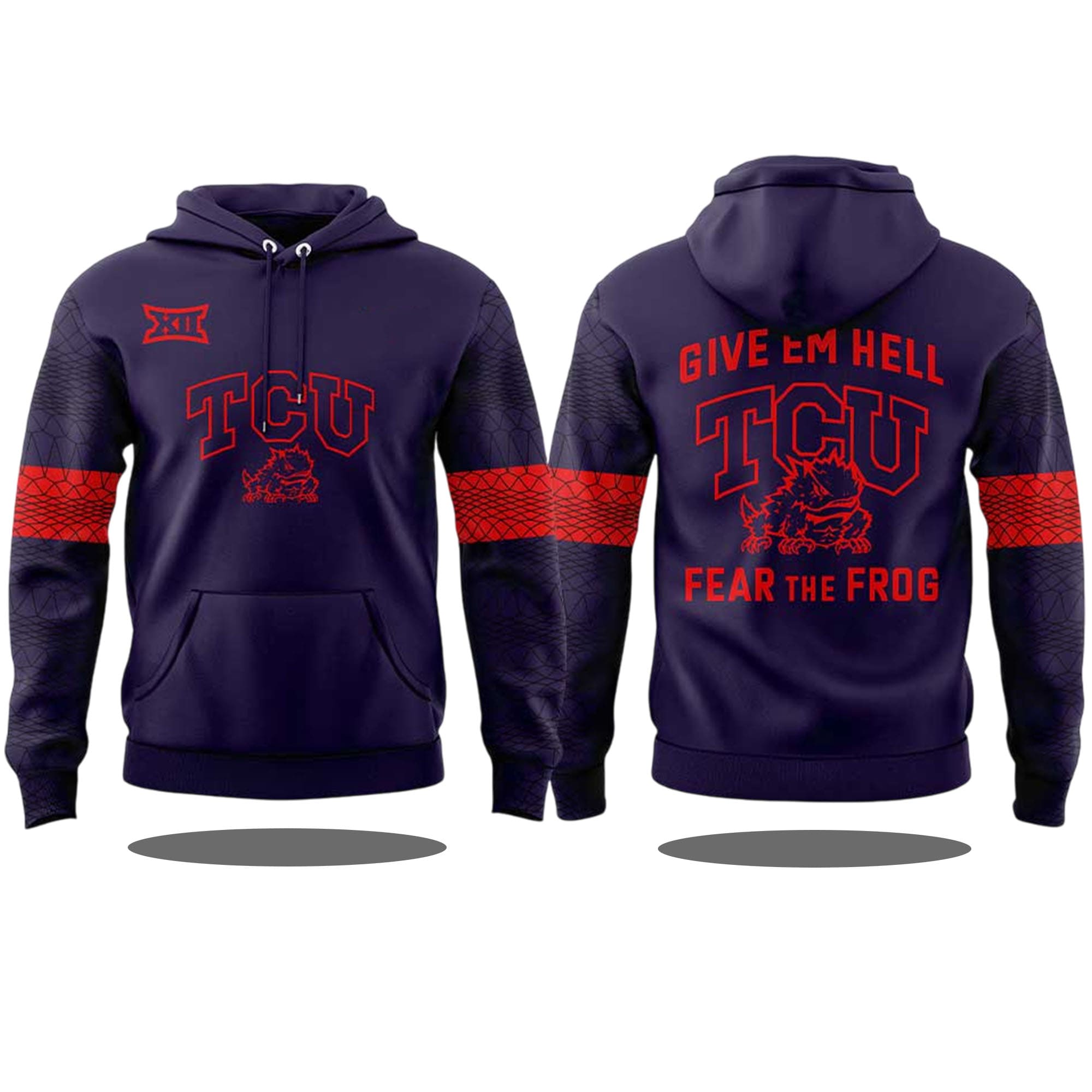 TCU Give Em Hell Fear The Frog 2025 Shirt TCU Give Em Hell Fear The Frog 2025 Shirt